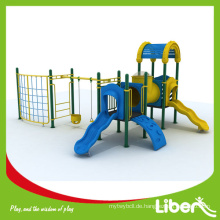 Passen Sie europäischen Standard Safe Kinder Outdoor Spielplatz mit Swing und Klettergerüst, Kinder Schule Outdoor Plastikfolien